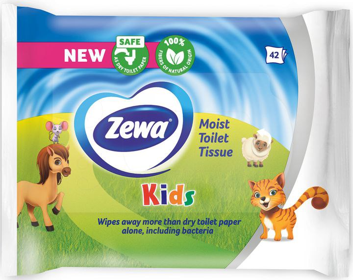 Туалетний папір вологий Zewa Kids moist 42